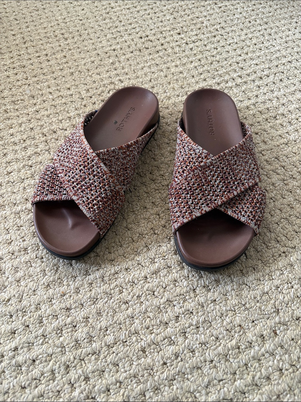 Rothy’s The Weekend Slide Melange Sandals